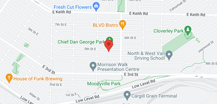 map of 633 E 5TH STREET